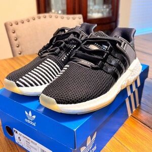 Adidas EQT Support Black and White Sneakers